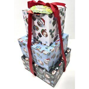 Rick and Morty Gift Set Crew Socks 3-Tier Tower Boxes Pre-Wrapped Christmas NEW